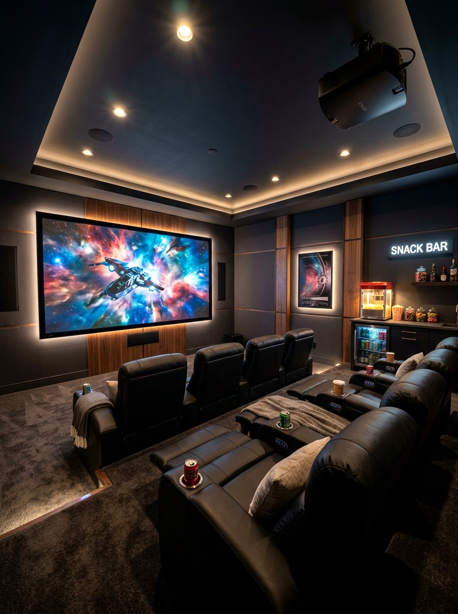 Home Theater - 30 home retreat room ideas