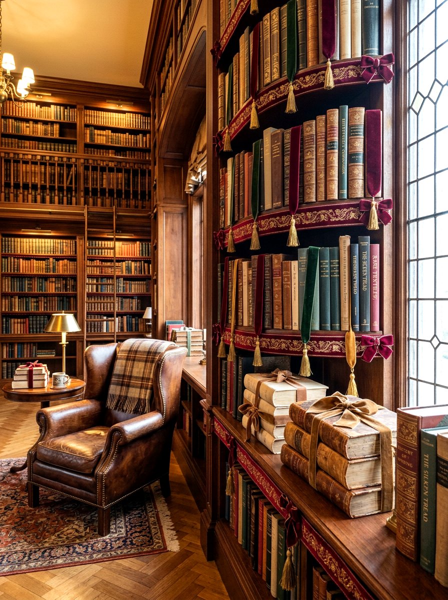 Home library bows - 30 bow decor ideas