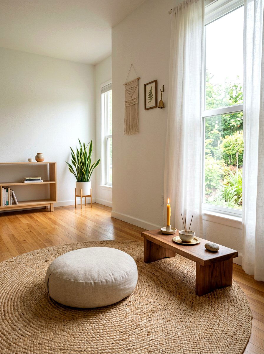 Home meditation space - 30 slow living home ideas