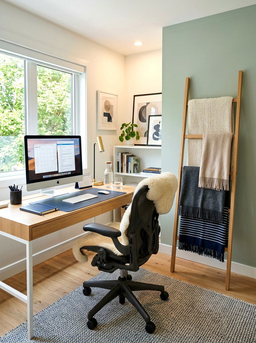 Home office blanket ladder - 30 corner ladder blanket ideas