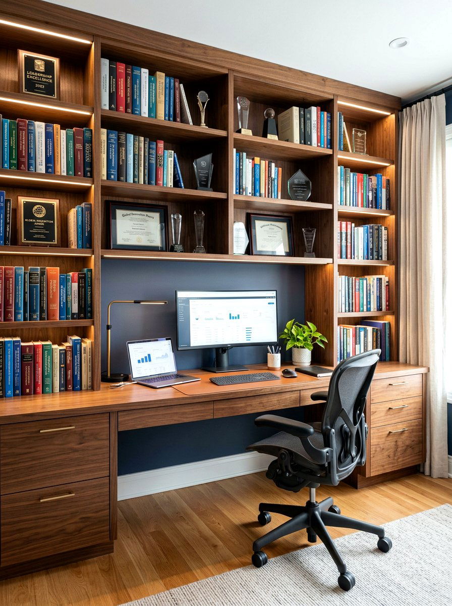 Home office library wall - 30 library wall ideas