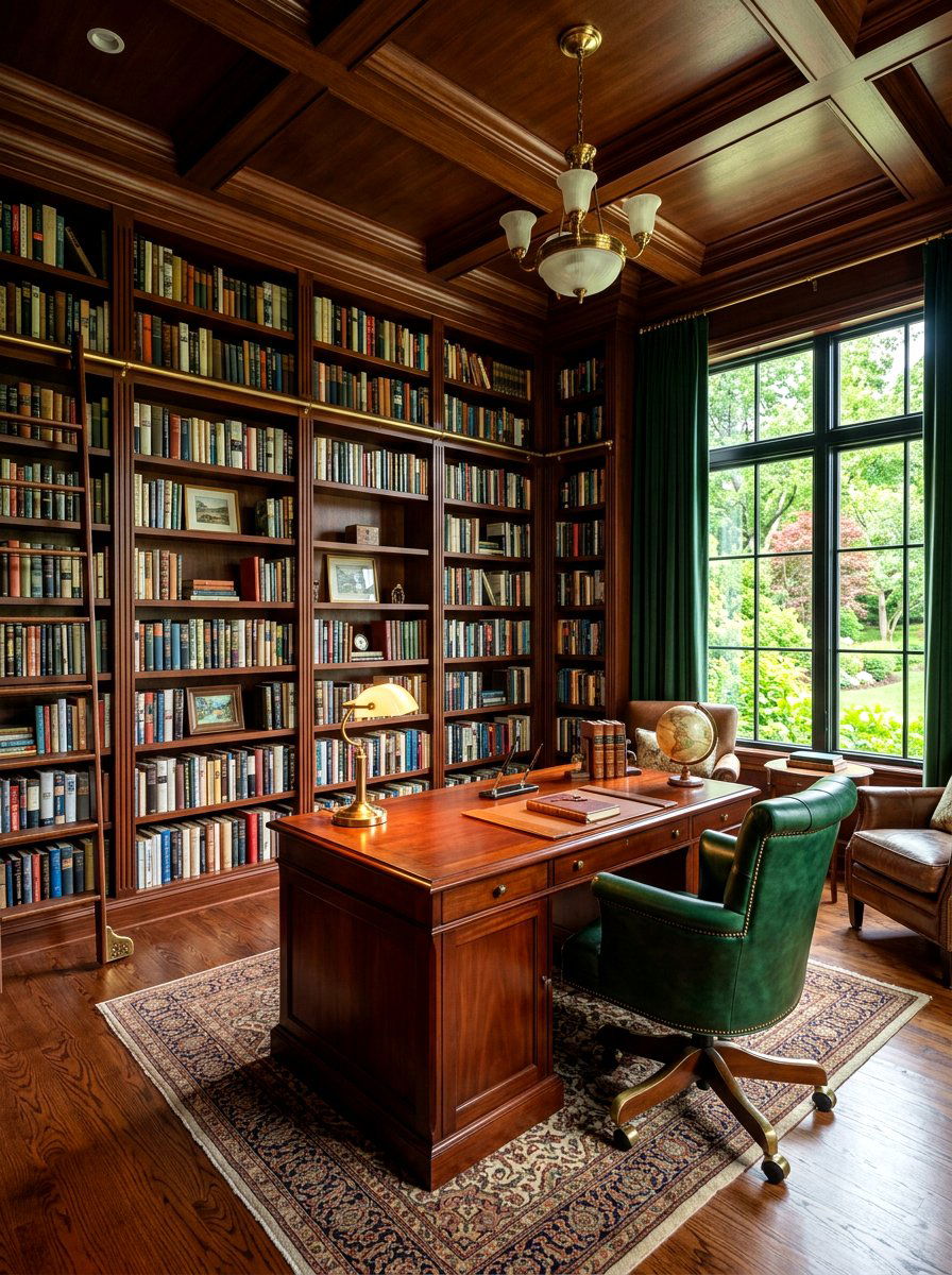 Home office library - 30 home library ideas