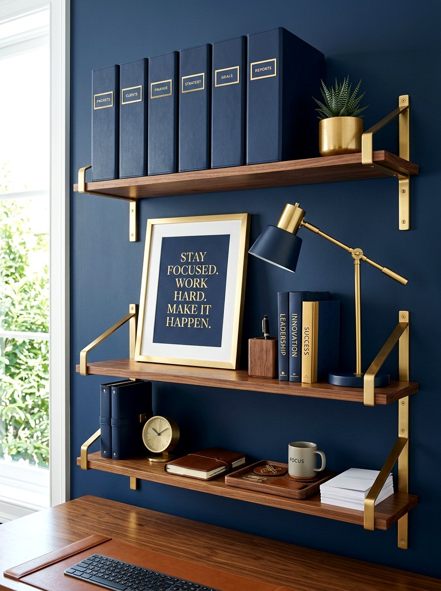 Home office wall shelf - 30 wall shelf decor ideas