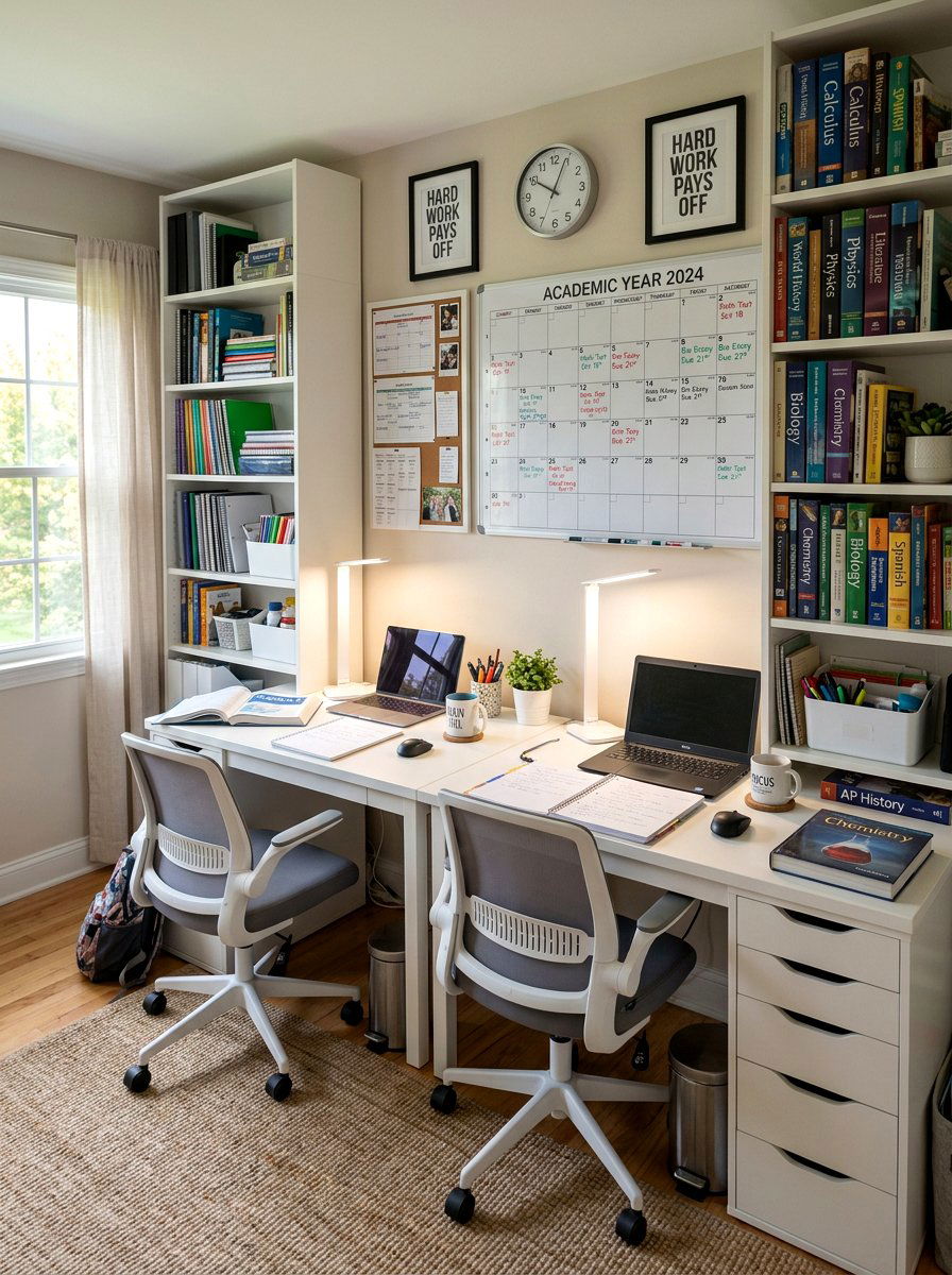 Homework Study Zone - 30 bonus room ideas