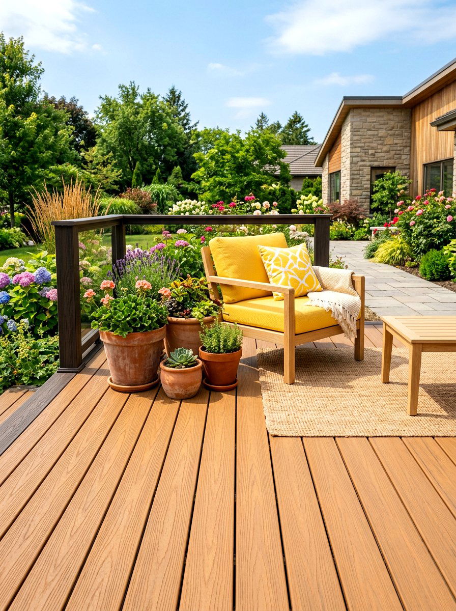 Honey Brown Composite Decking - 30 composite deck color ideas