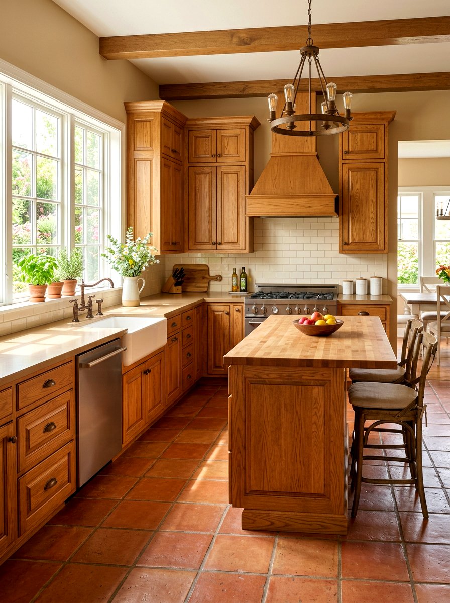 Honey Oak Kitchen Cabinets - 30 warm wood kitchen cabinets ideas