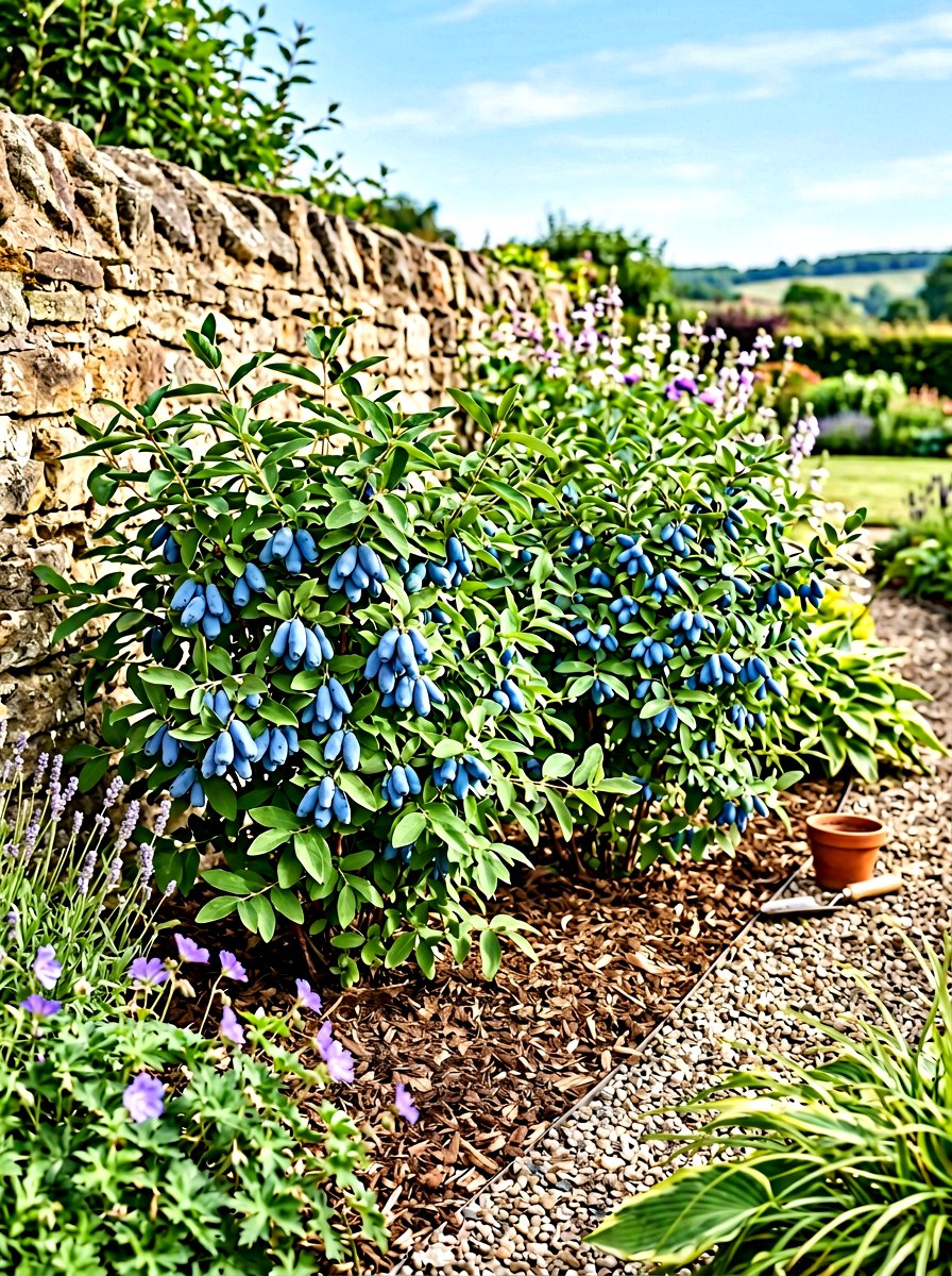 Honeyberry Bush Cluster - 30 berry garden ideas