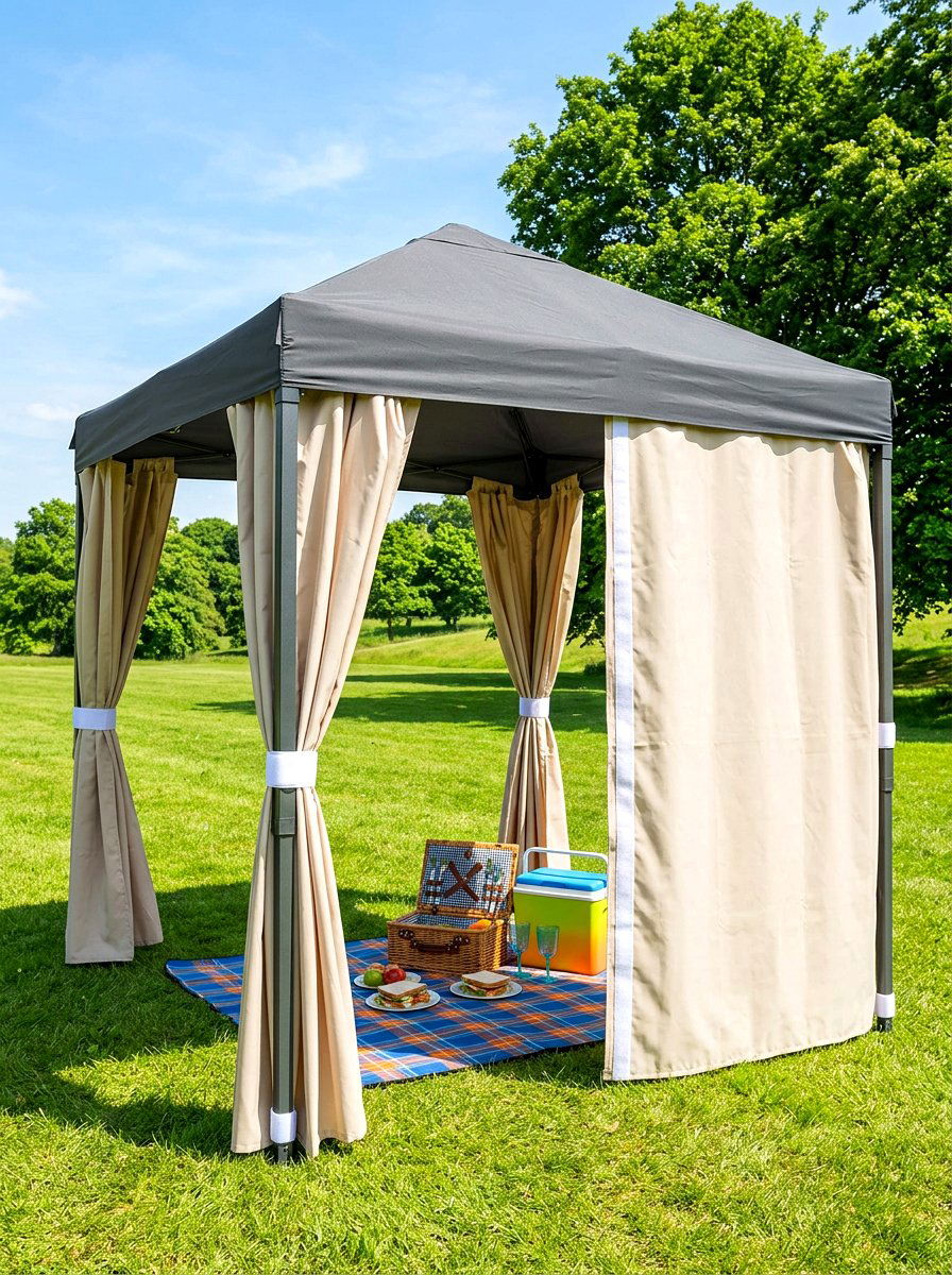 Hook And Loop Fastener Curtain - 30 gazebo curtain ideas