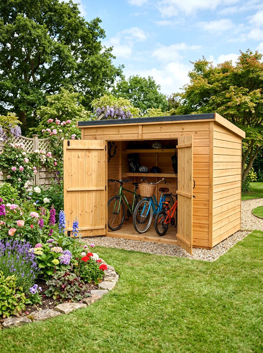 Horizontal Bike Storage Shed - 30 bike storage shed ideas