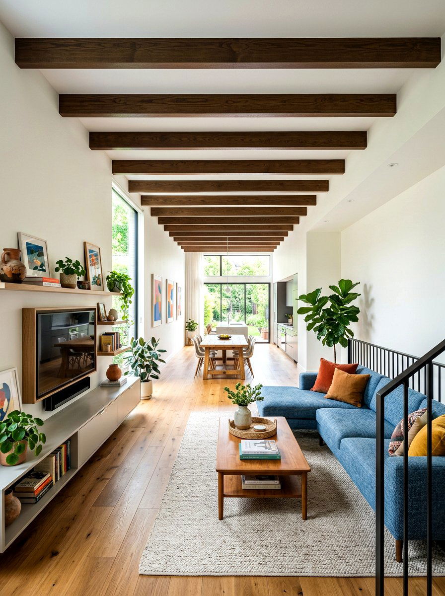 Horizontal Ceiling Beams - 30 rustic beam ceiling ideas