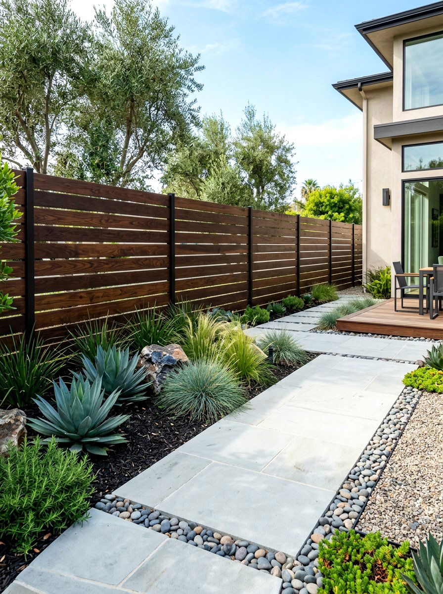 Horizontal Fence Panel - 30 trash enclosure privacy ideas