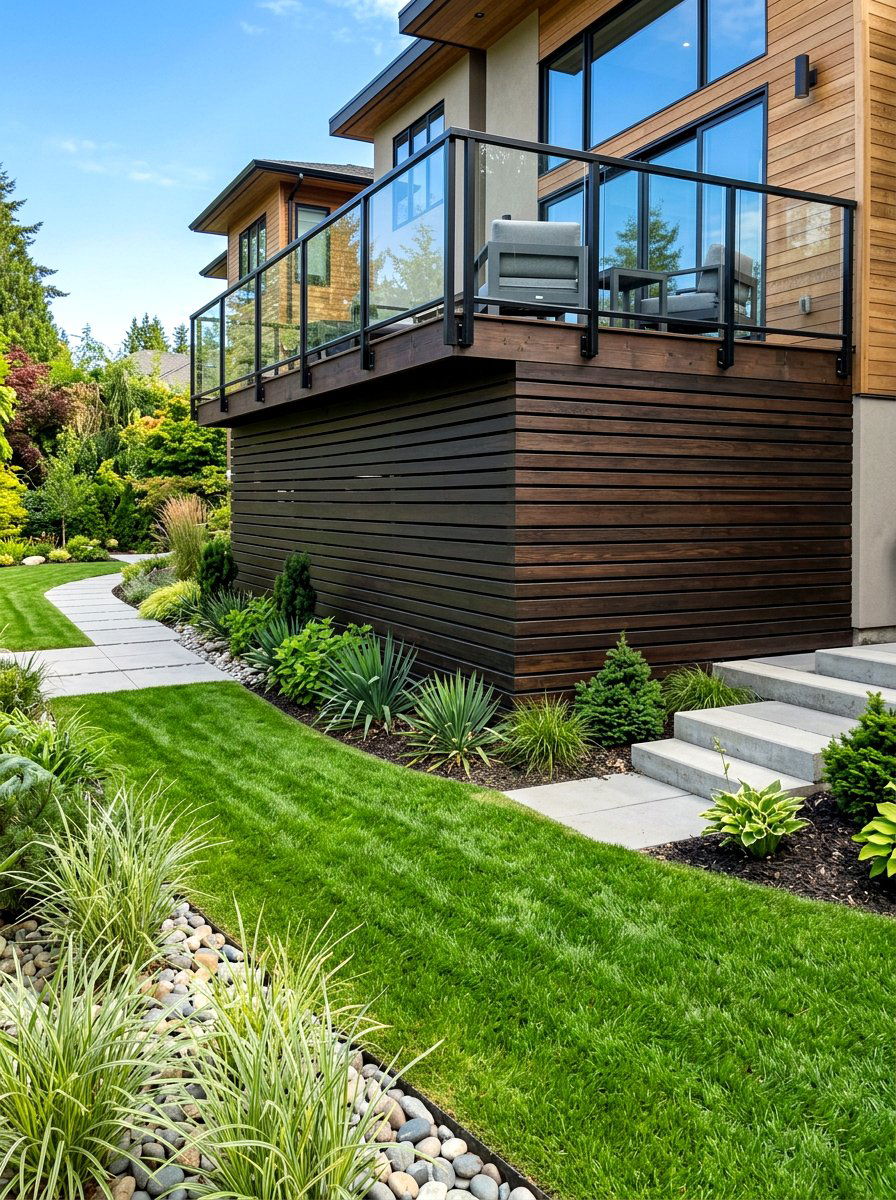 Horizontal Wood Skirting - 30 budget deck ideas