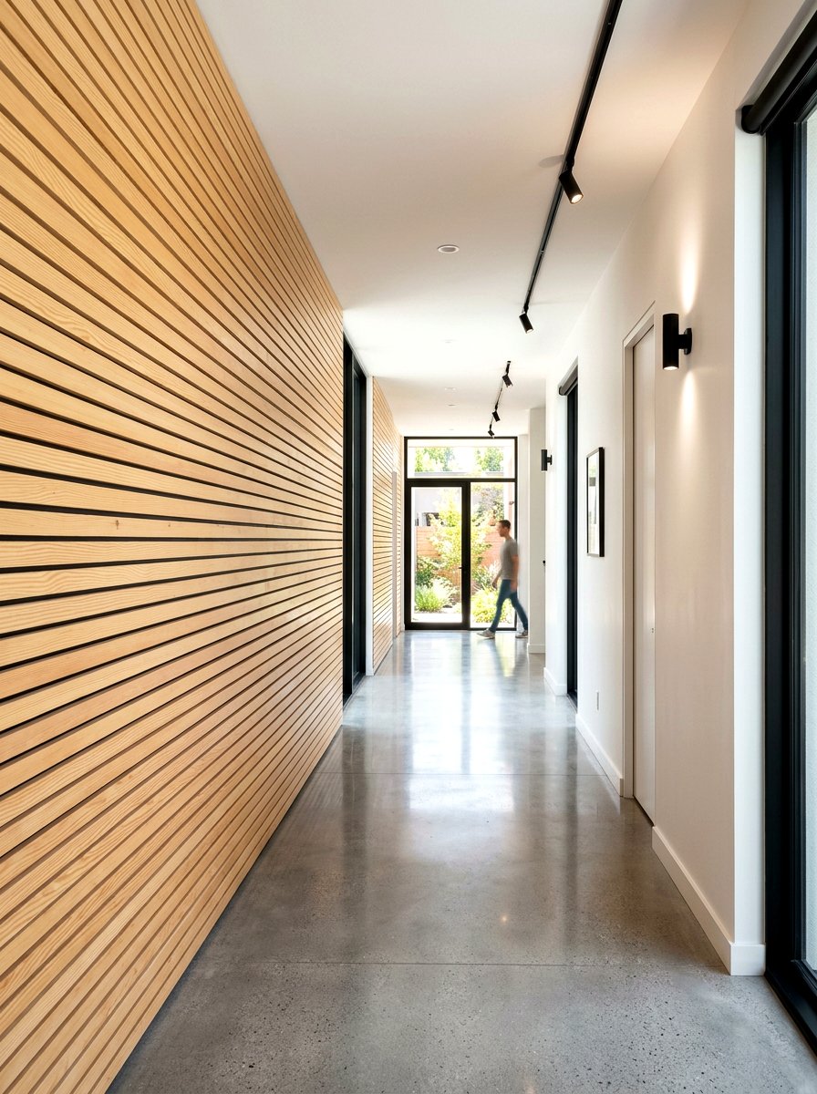 Horizontal pine slat wall - 30 wood slat wall ideas