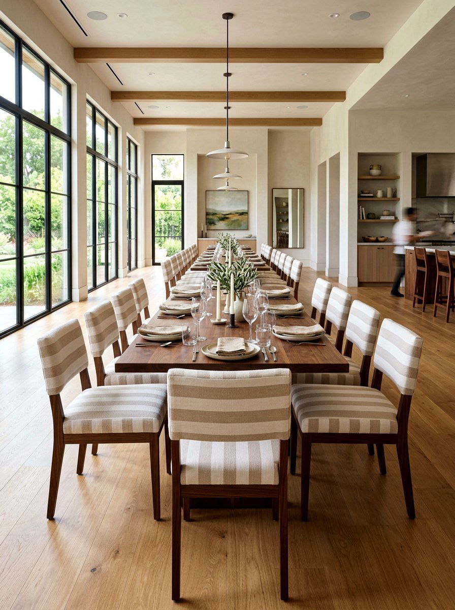 Horizontal striped dining chair - 30 striped dining chair ideas