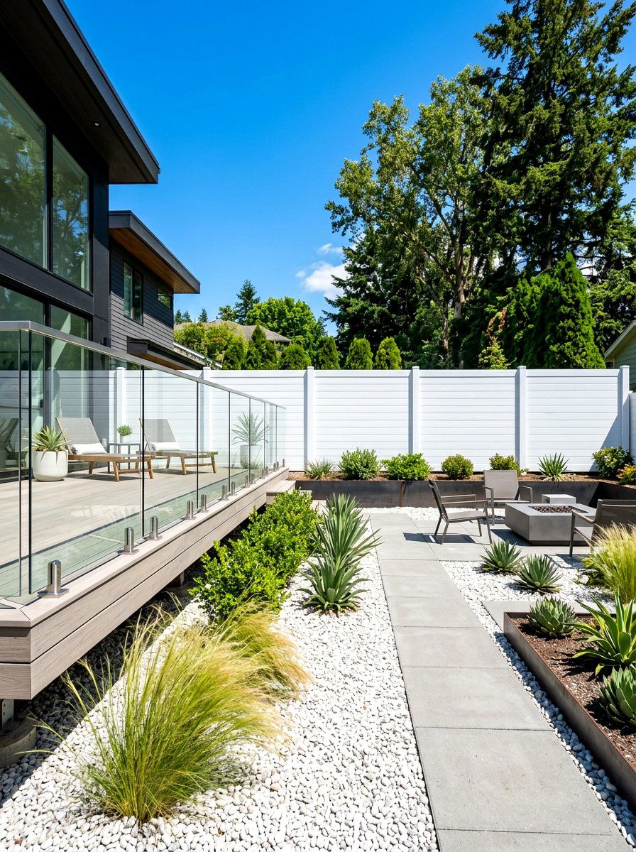 30 vinyl fence ideas For Privacy and Easy Outdoor Upgrades