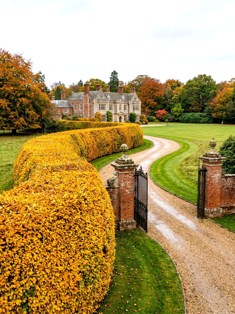 Hornbeam Perimeter Hedge - 30 hedge row ideas