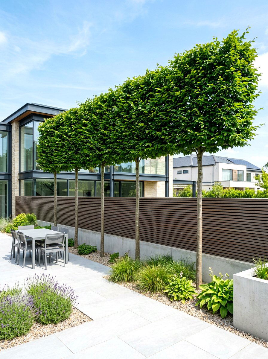 Hornbeam Privacy Screen - 30 hedge privacy ideas