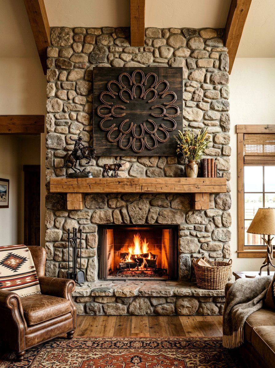 Horseshoe Wall Art - 30 western home decor ideas