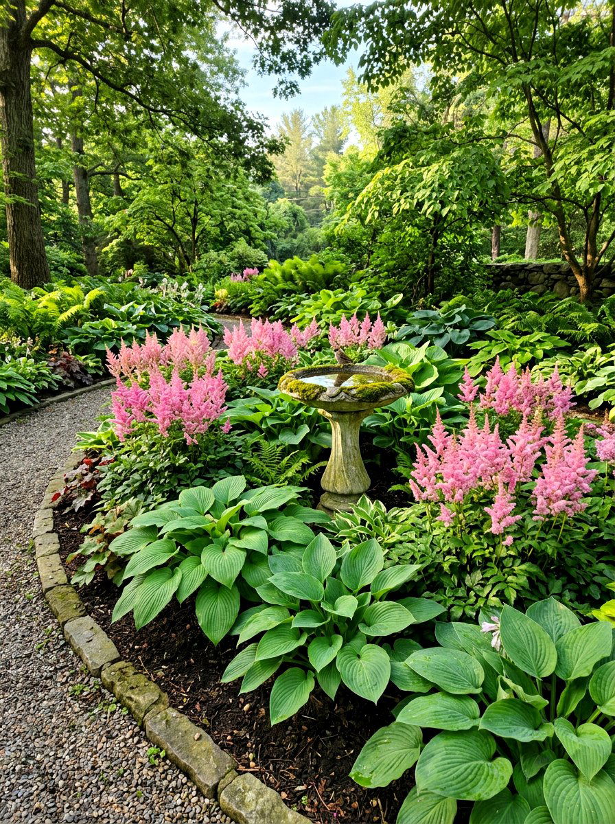 Hosta And Astilbe Garden - 30 hosta garden ideas