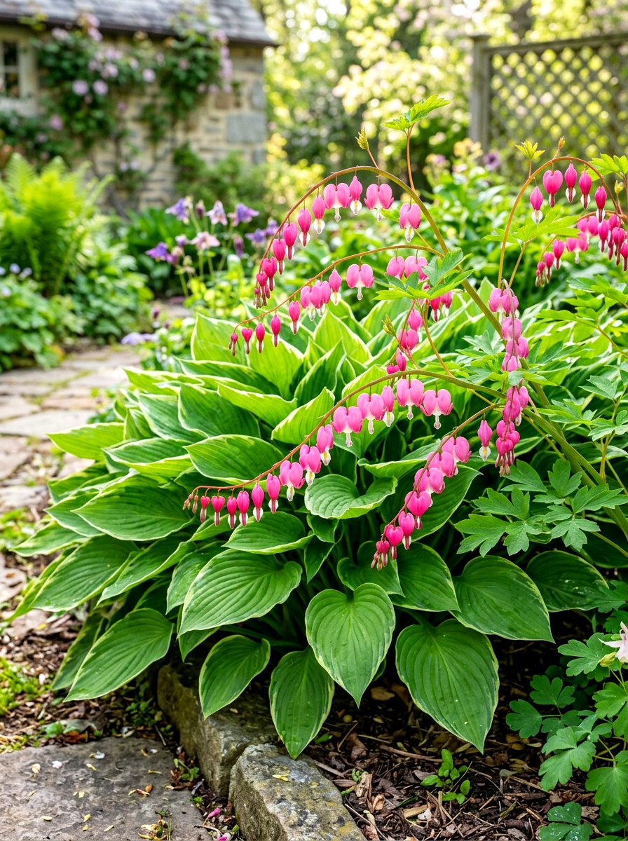 Hosta And Bleeding Heart - 30 hosta garden ideas