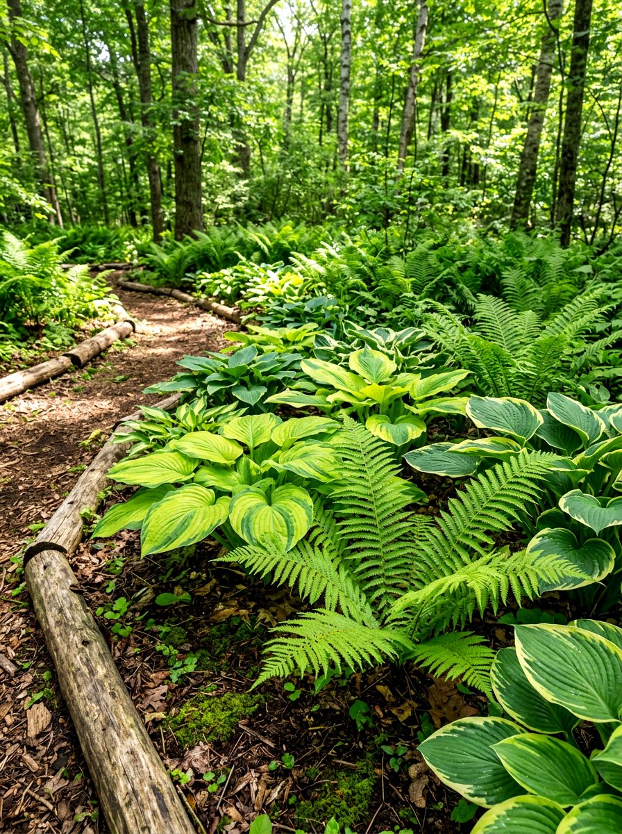 Hosta And Fern Pairing - 30 hosta garden ideas