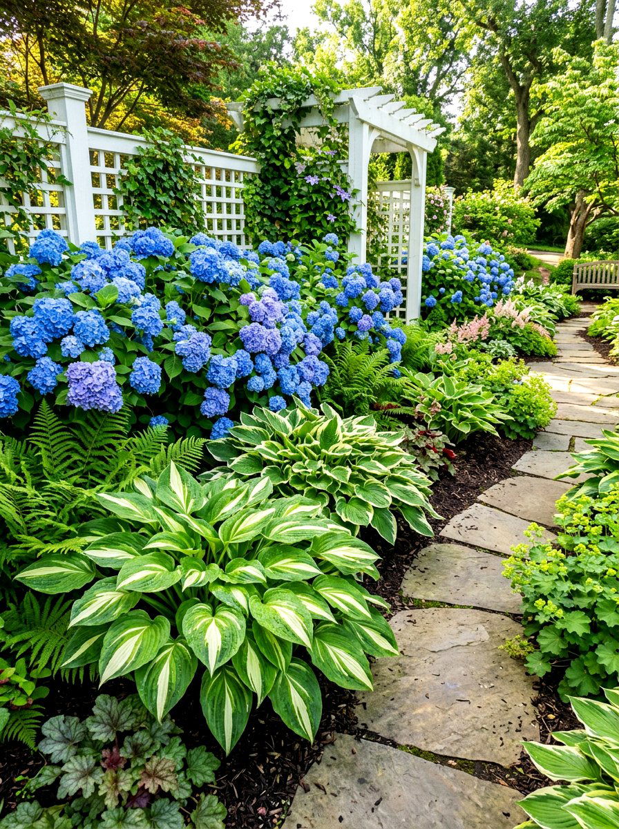 Hosta And Hydrangea Garden - 30 hosta garden ideas