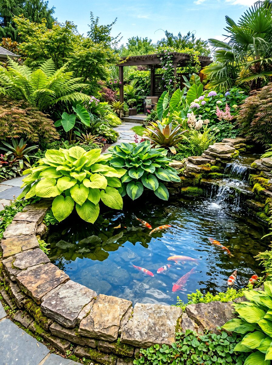 Hosta Pond Edge - 30 hosta garden ideas