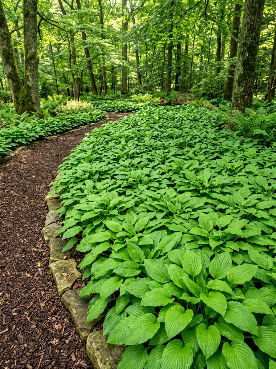 Hosta ground cover border - 30 hosta border ideas