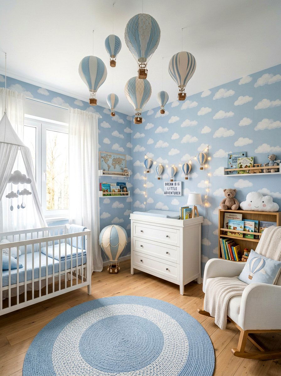 Hot Air Balloon Nursery - 30 nursery ideas