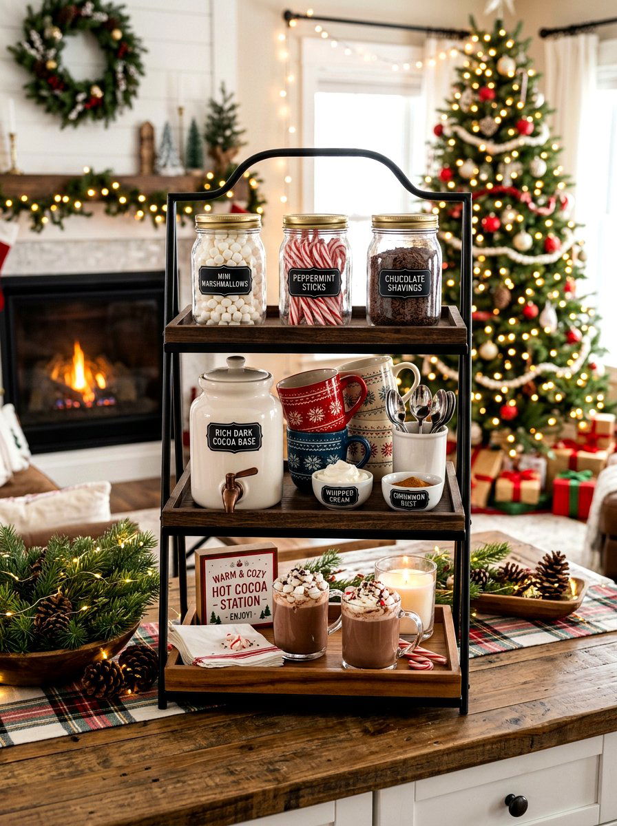 Hot Cocoa Station - 30 beverage station party ideas