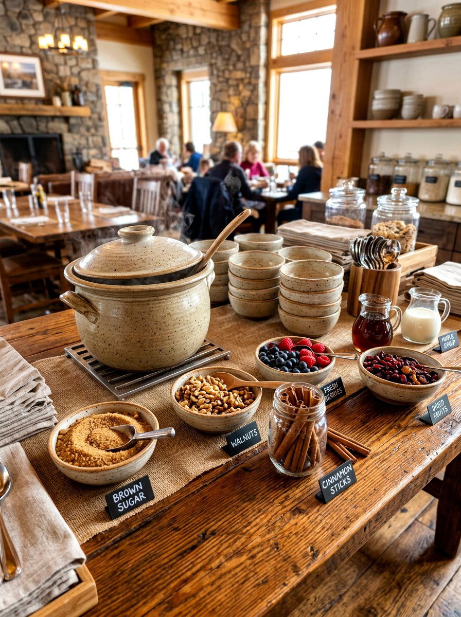 Hot Oatmeal Buffet - 30 breakfast buffet ideas