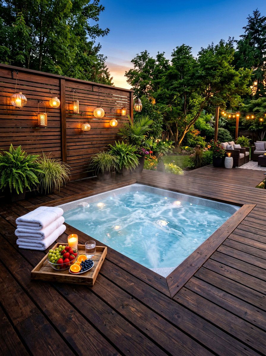 Hot Tub Deck - 30 backyard deck ideas