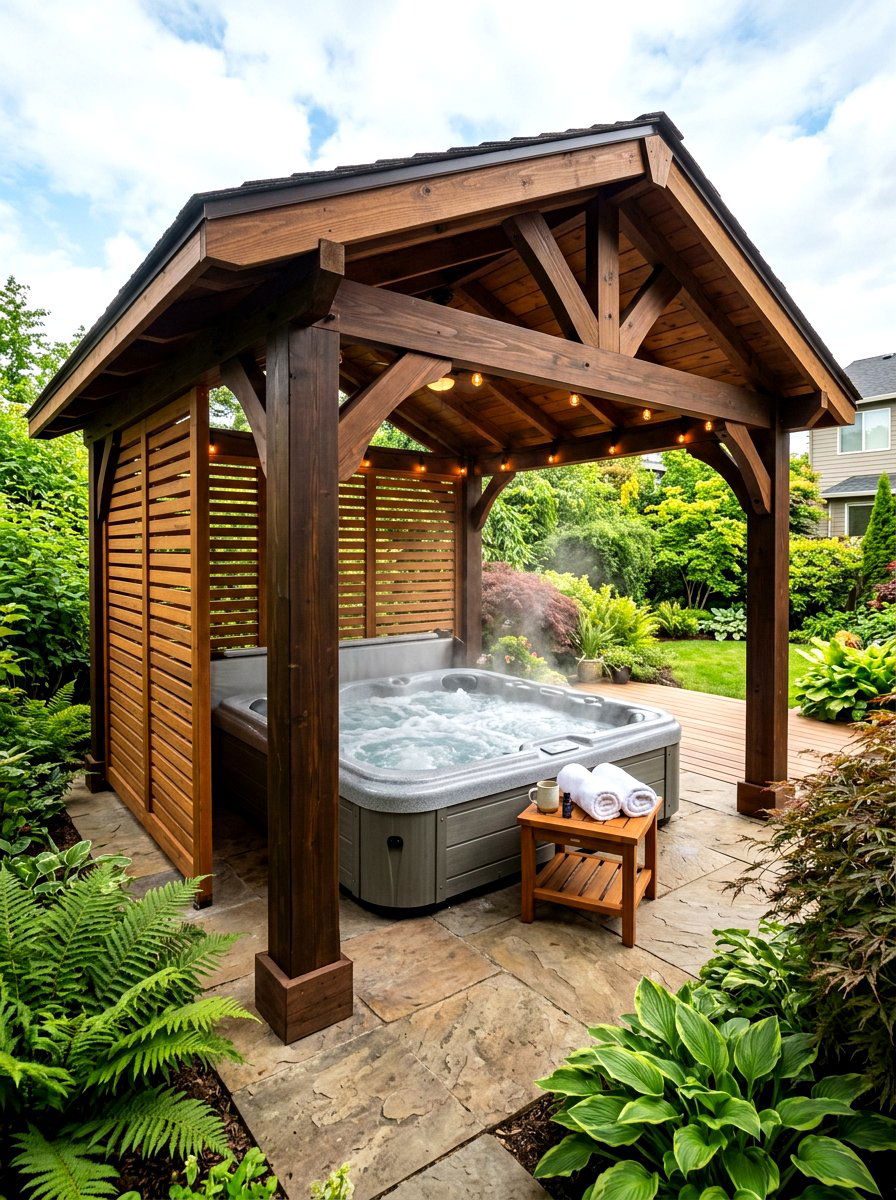 Hot Tub Enclosure Gazebo - 30 hardtop gazebo ideas