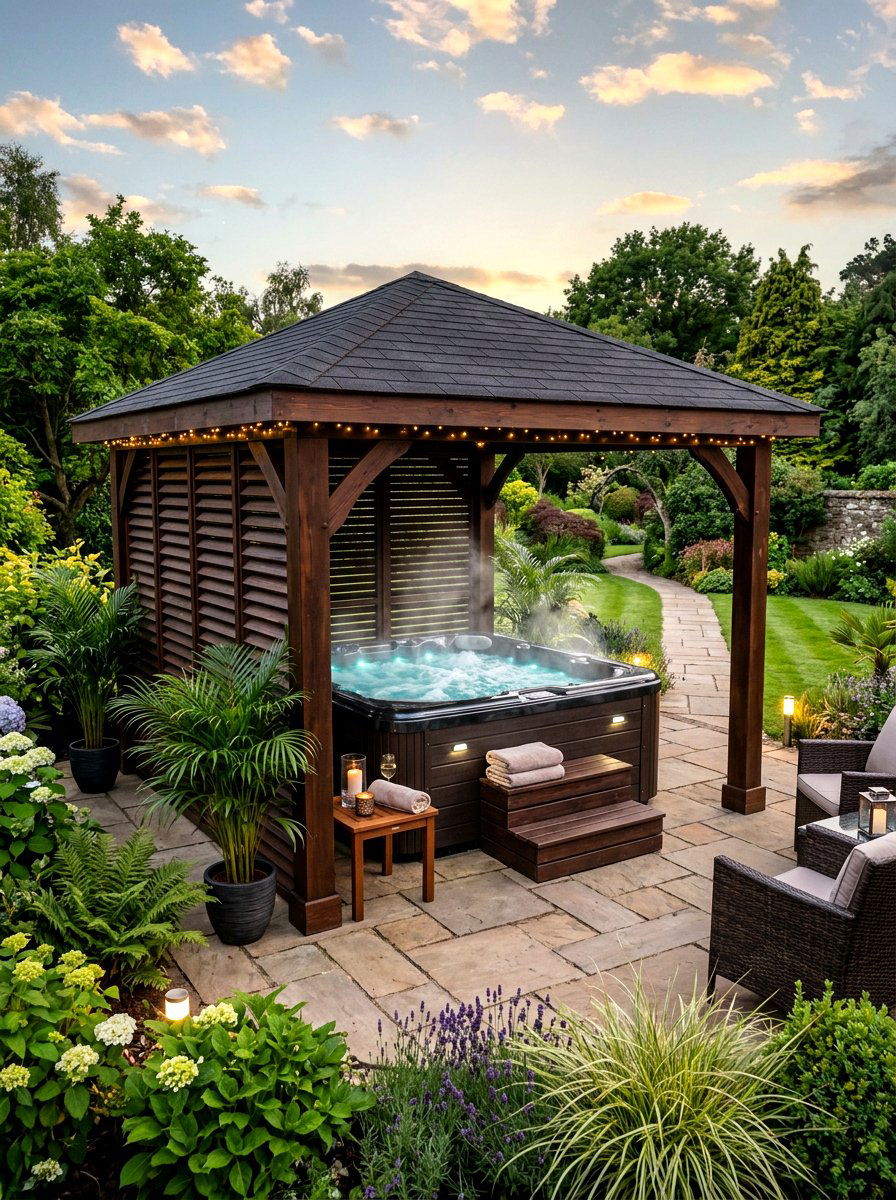Hot Tub Gazebo - 30 small gazebo ideas