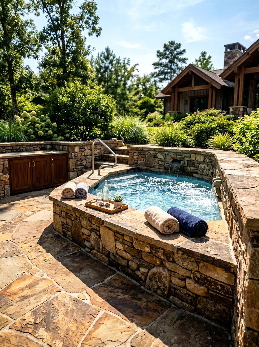 Hot Tub Surround - 30 hot tub patio ideas