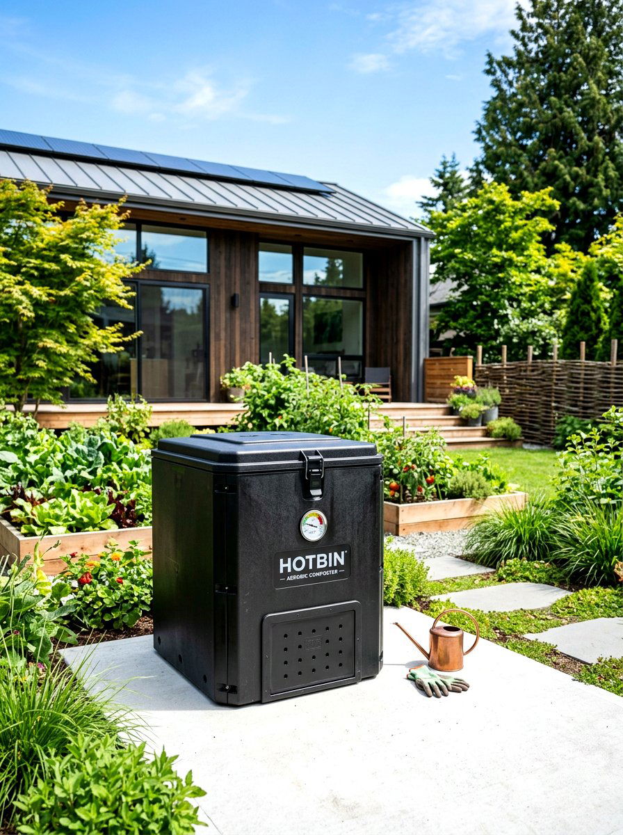 Hot compost bin - 30 compost corner garden ideas