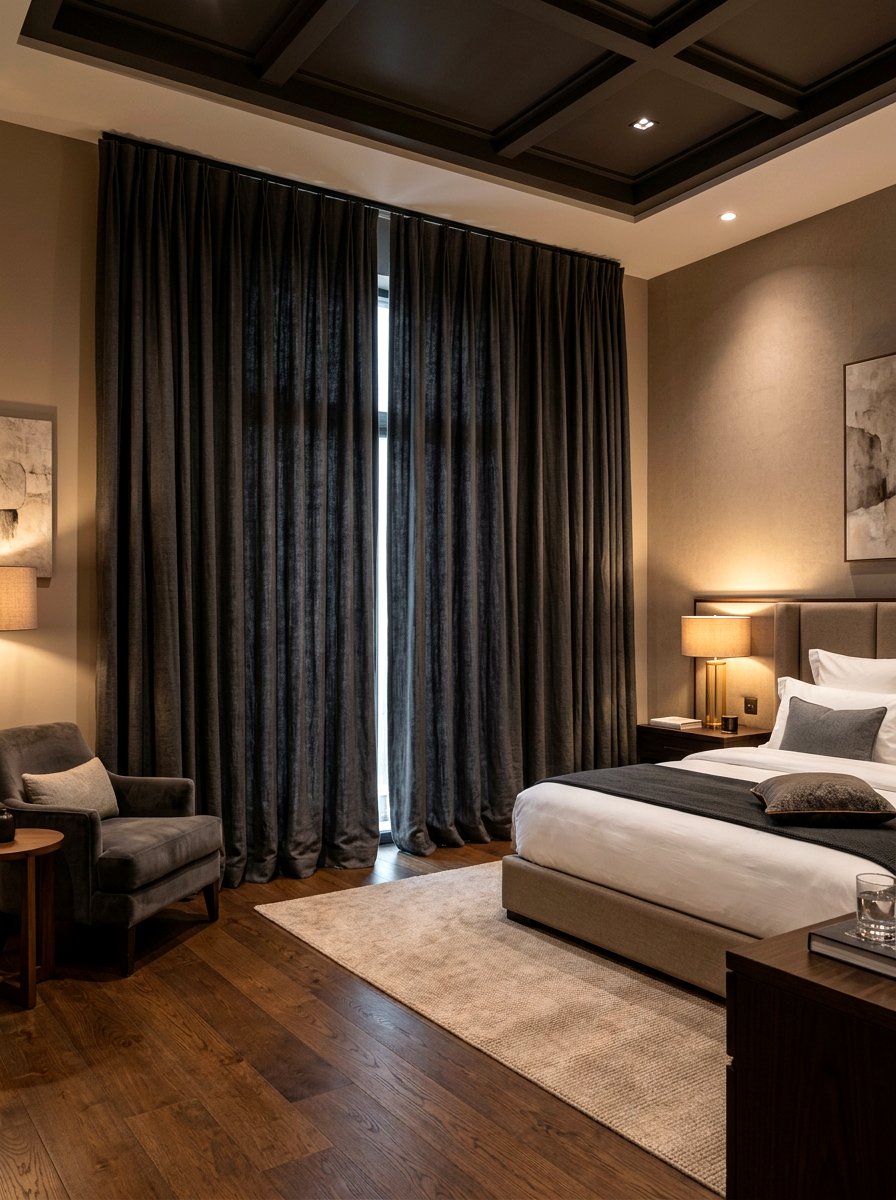 Hotel Blackout Curtains - 30 hotel style bedroom ideas