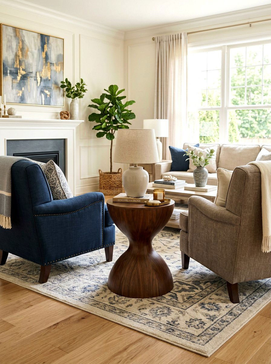 Hourglass Pedestal Side Table - 30 pedestal side table ideas