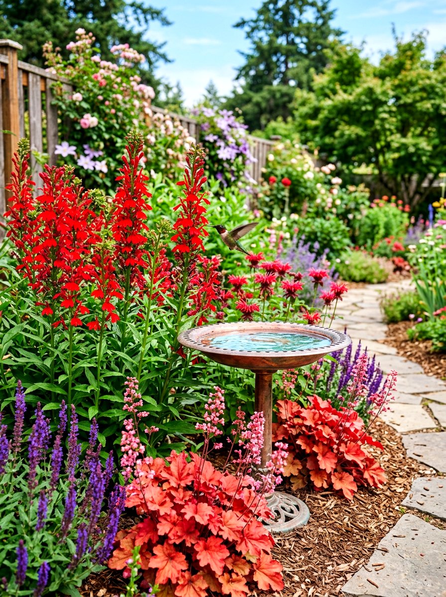 Hummingbird Border Plants - 30 pollinator border ideas