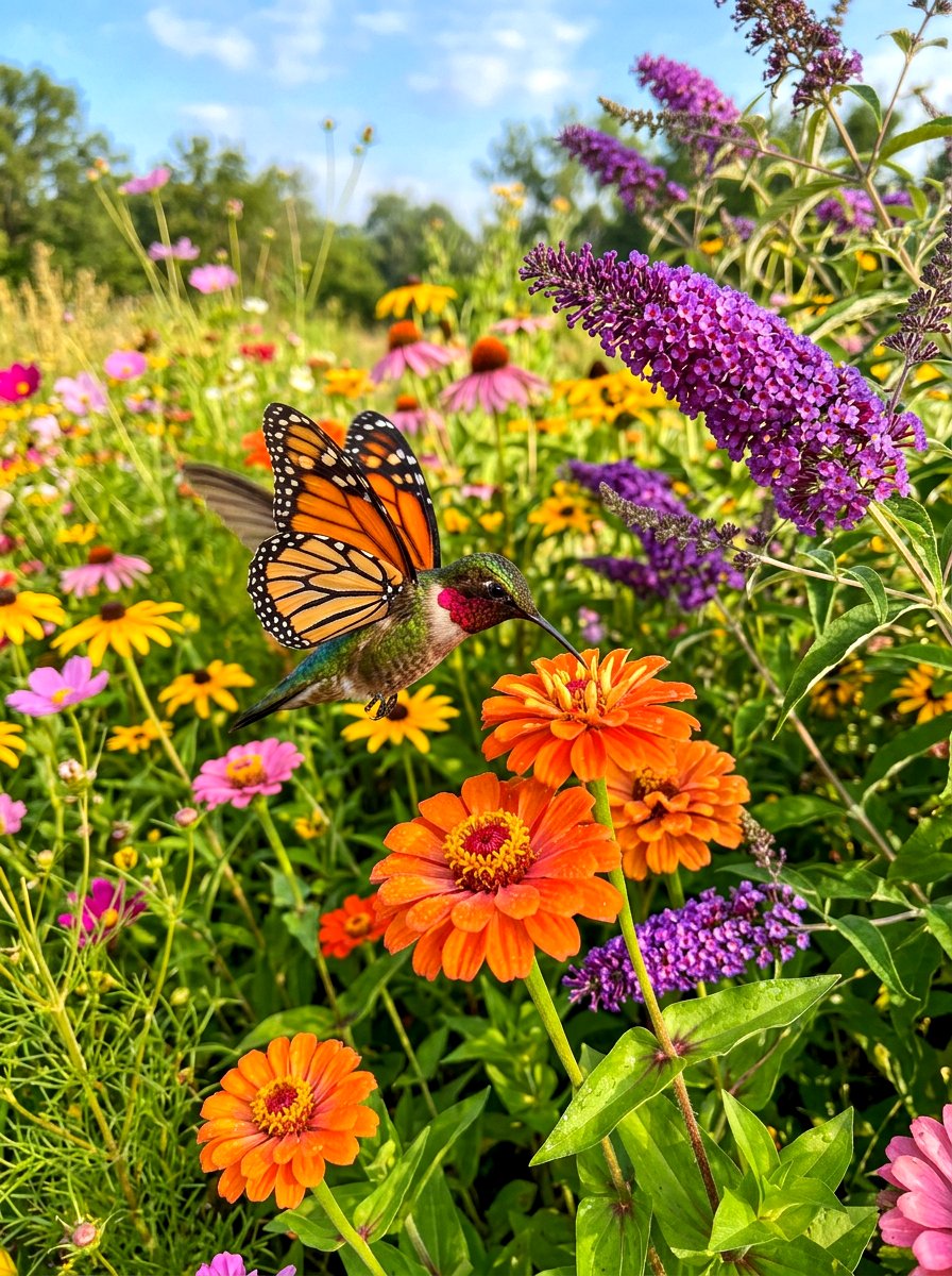 Hummingbird Butterfly Mix - 30 hummingbird border ideas