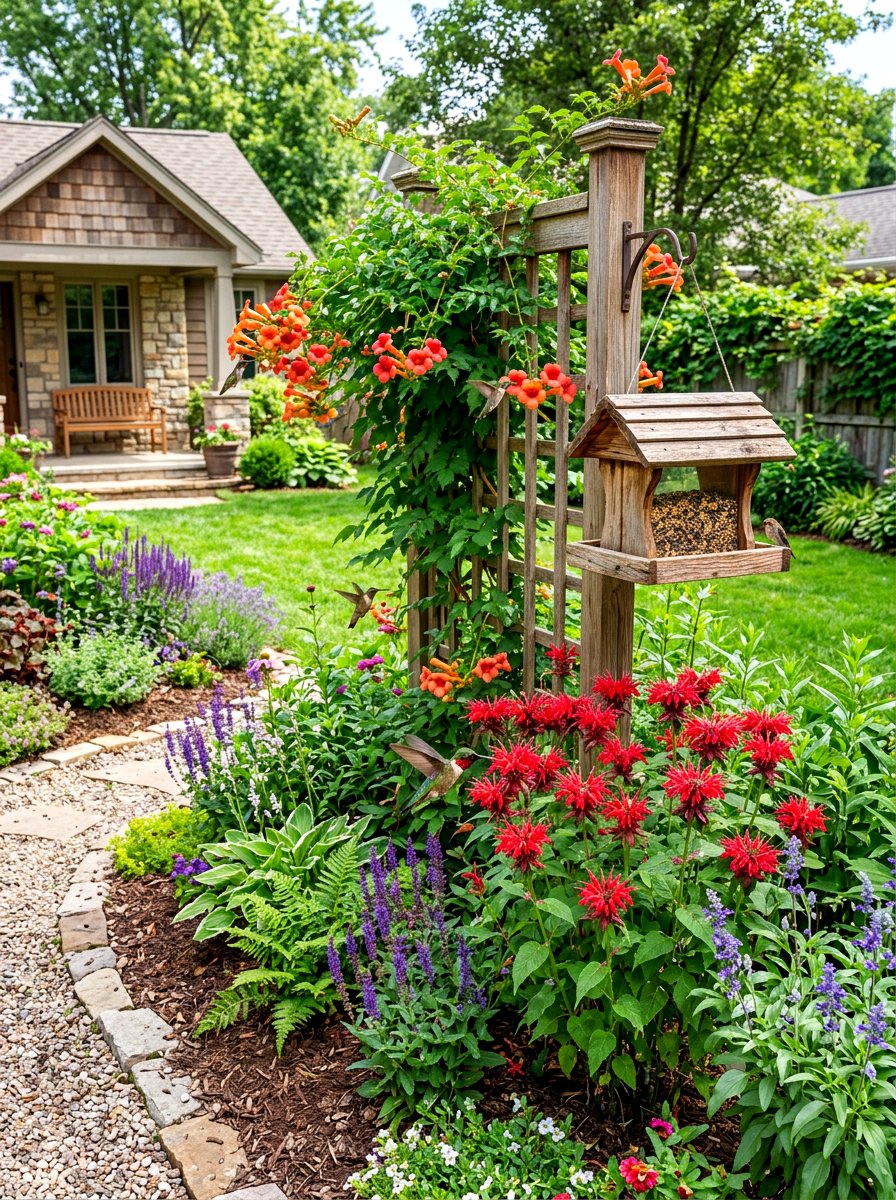 Hummingbird Garden Bed - 30 flower bed ideas