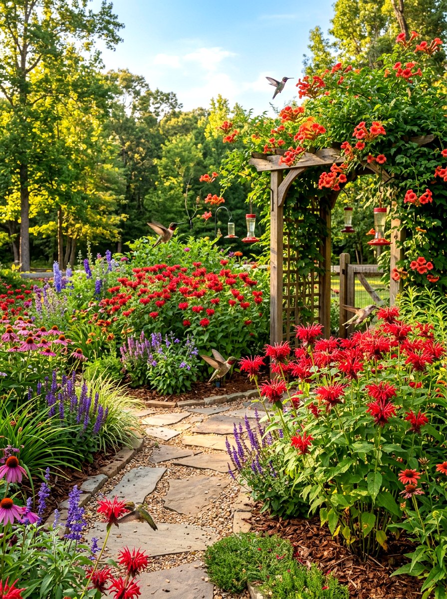 Hummingbird Garden - 30 flower garden ideas