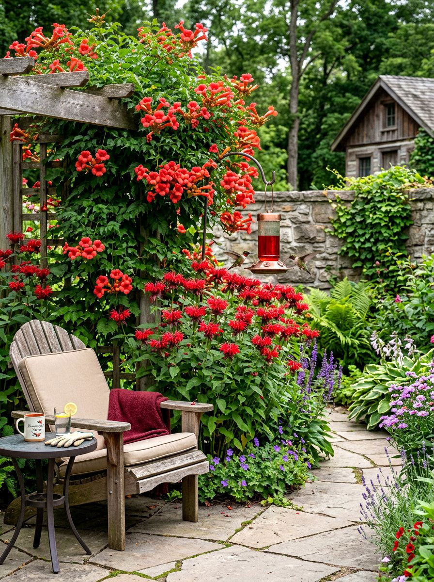 Hummingbird Nectar Garden - 30 pollinator paradise backyard ideas