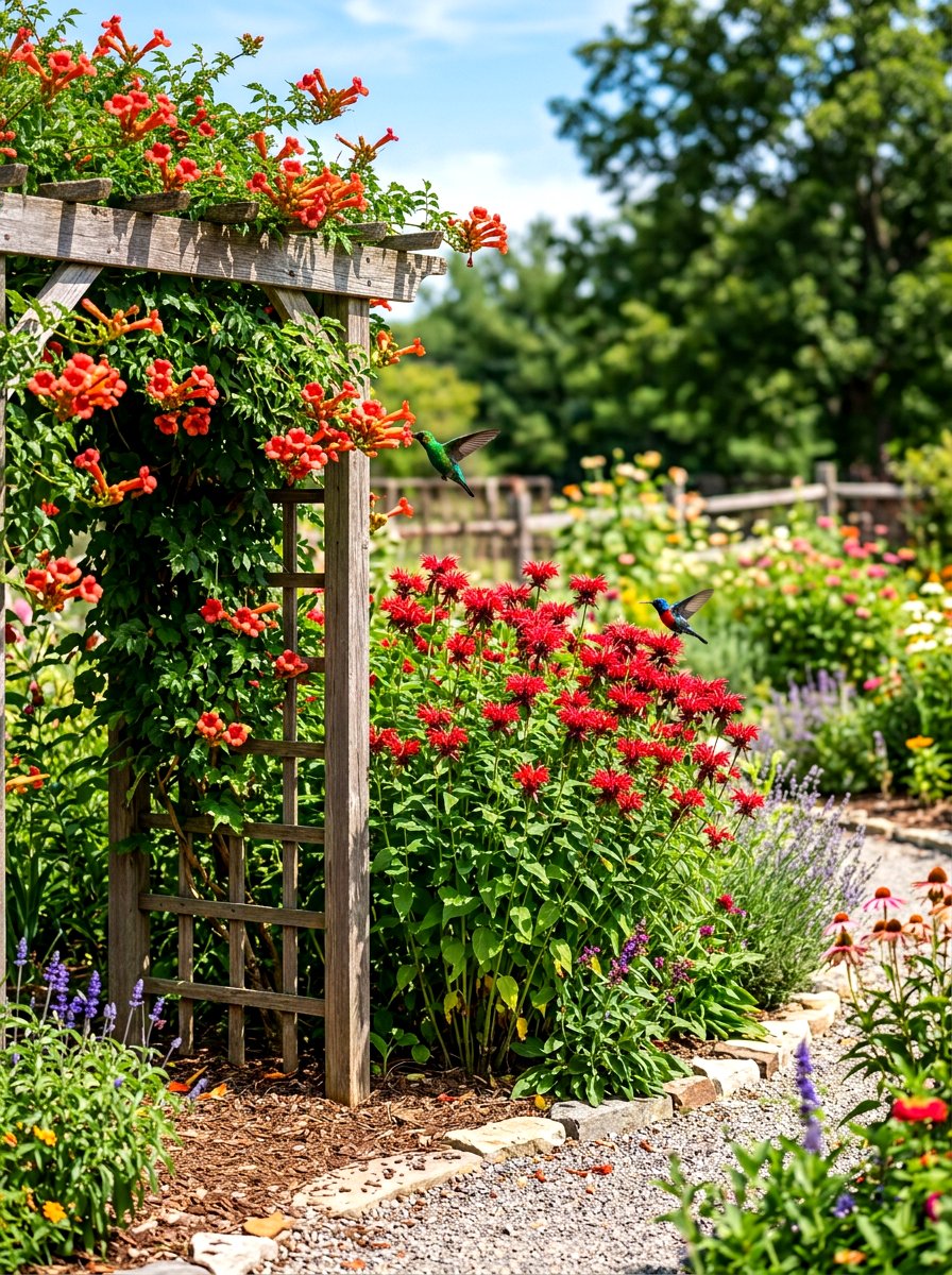 Hummingbird garden plants - 30 bird friendly backyard landscaping ideas