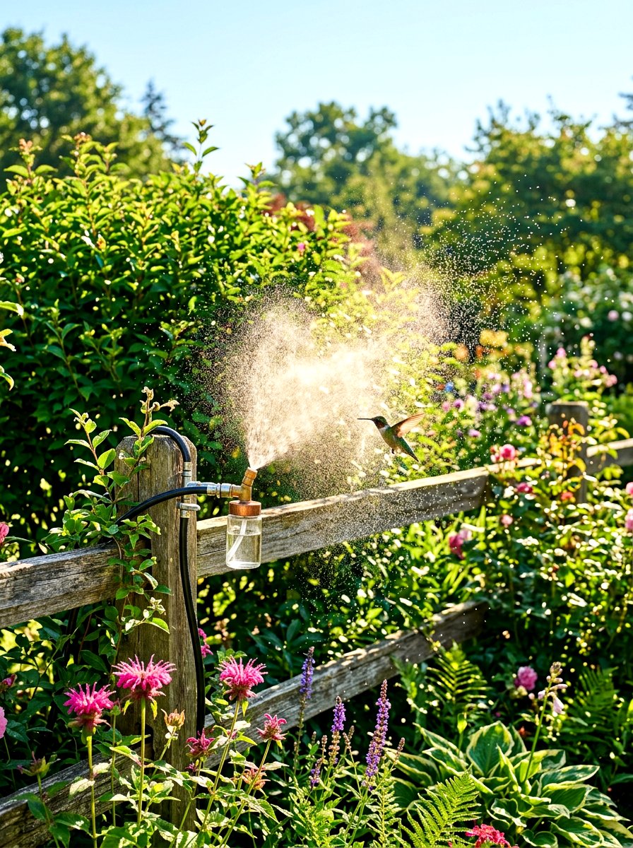 Hummingbird mister station - 30 hummingbird oasis backyard ideas