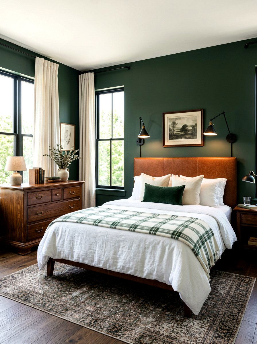 Hunter Green Bedroom - 30 green bedroom ideas