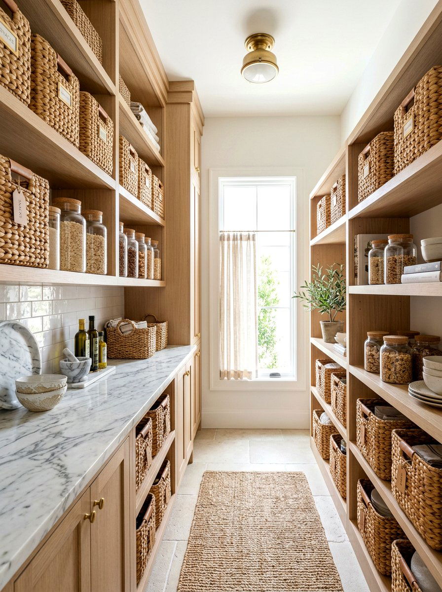 Hyacinth Storage Basket - 30 basket pantry organization ideas