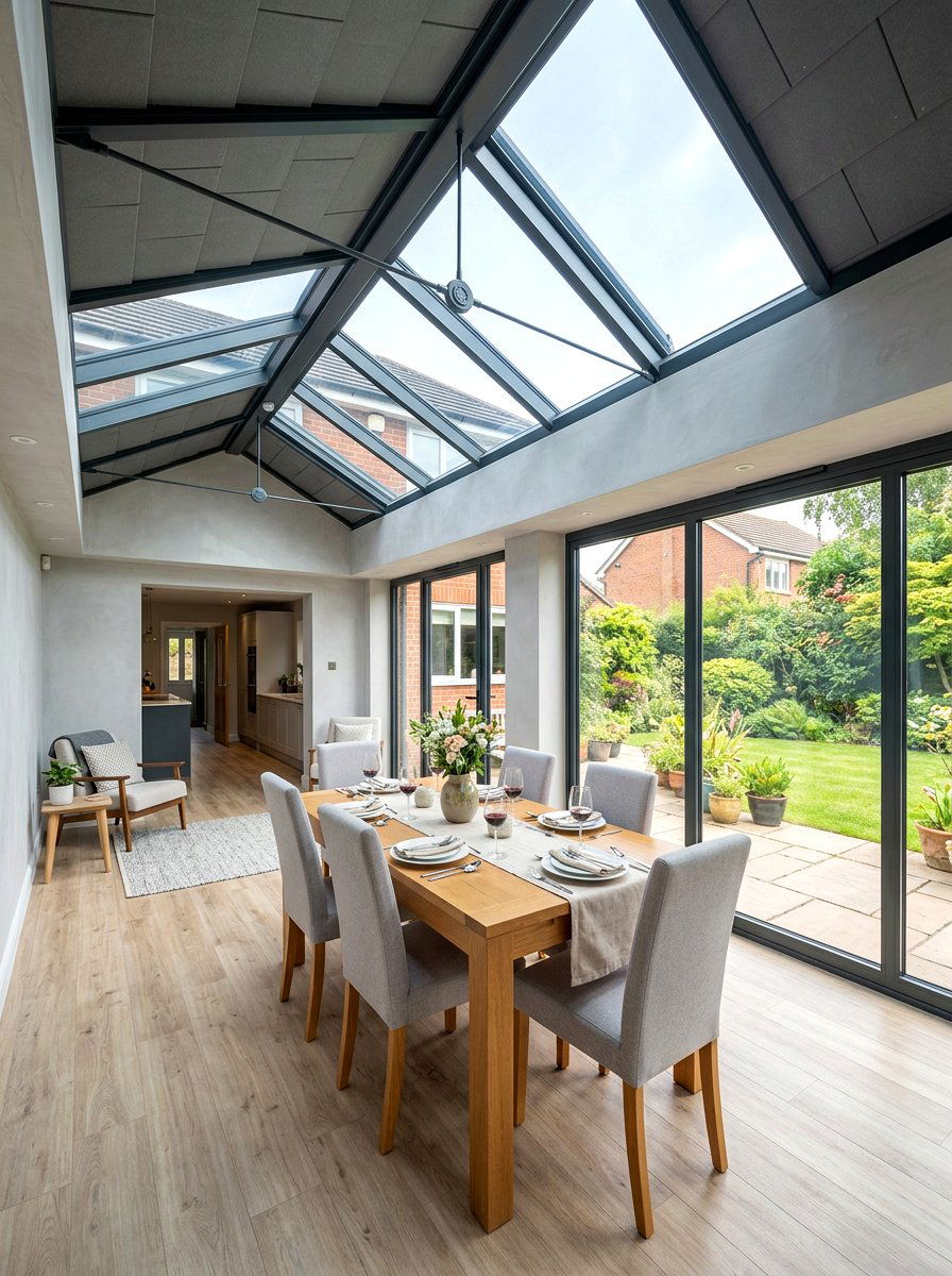 Hybrid roof conservatory - 30 conservatory ideas
