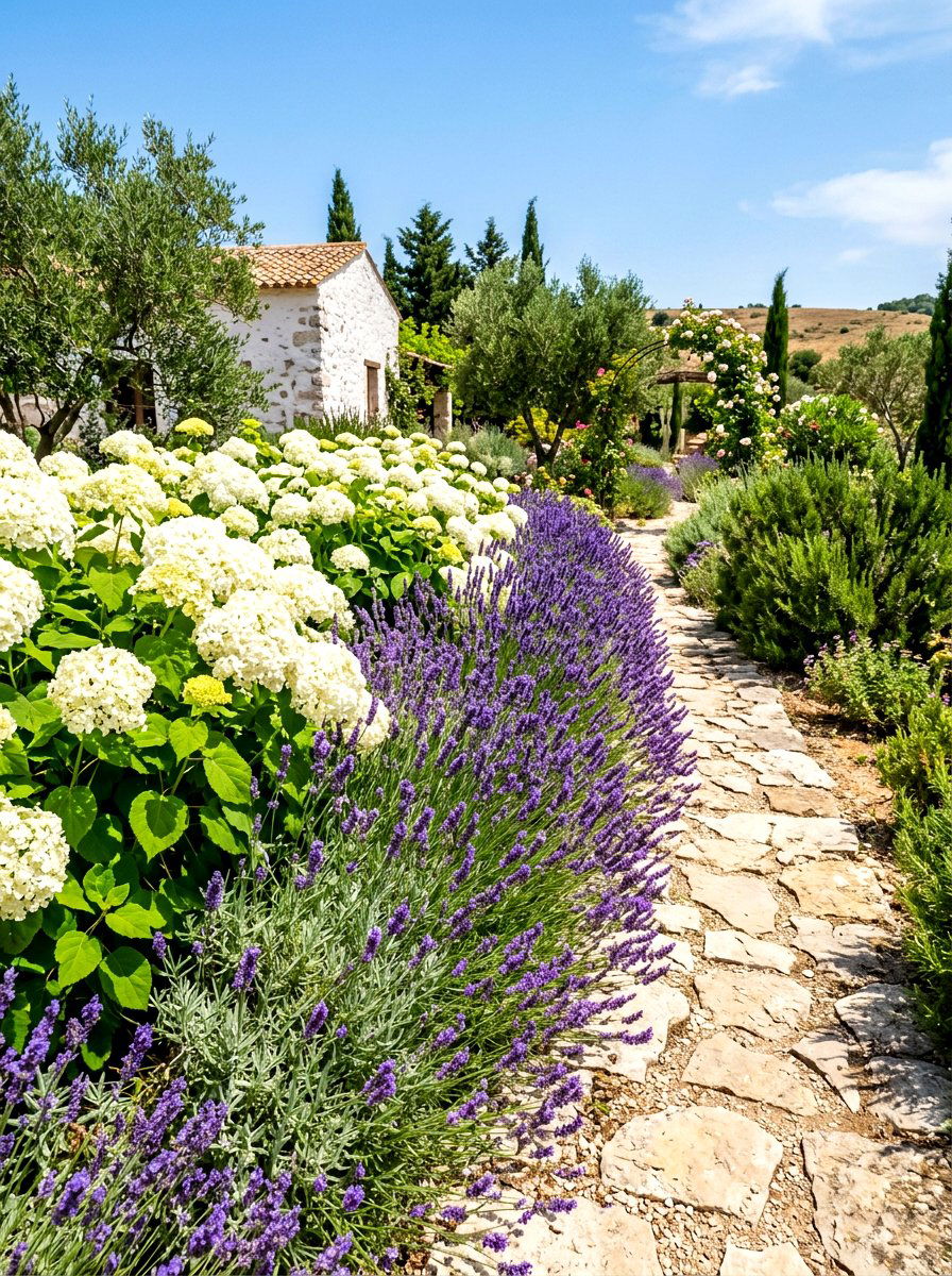 Hydrangea And Lavender - 30 hydrangea foundation planting ideas