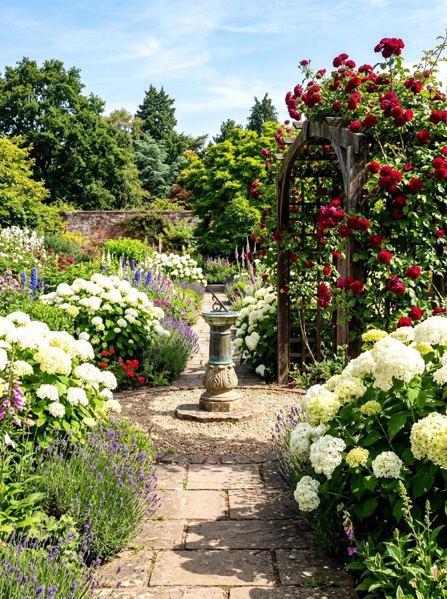 Hydrangea And Rose Garden - 30 hydrangea garden ideas